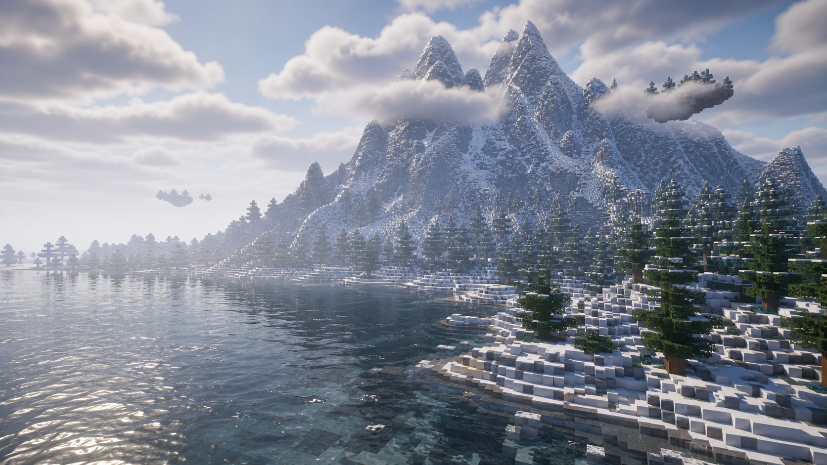 Epic Terrain 山脉、积雪与 Physics 海浪效果